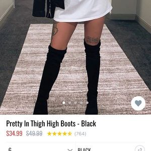 Thigh high boots size 7
